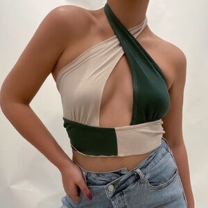 Criss cross crop top